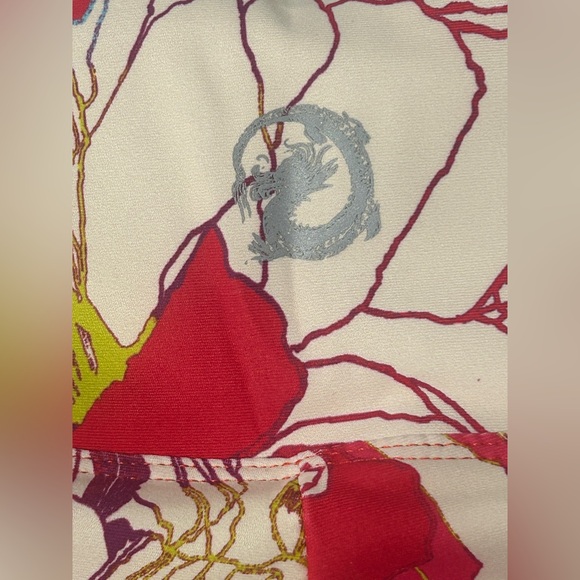 Josie Natori Printed Solstice Pink Poppy Bike Shorts - Picture 5 of 6